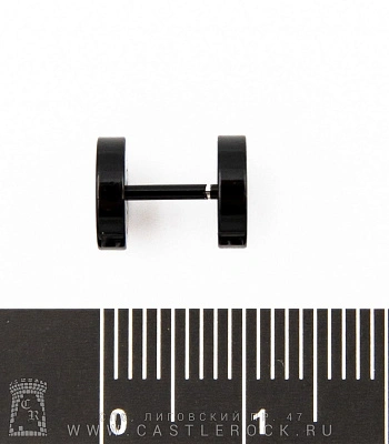 Обманка Плага Сталь Черная с Гравировкой Крест Боттонни 1,2 х 6 х 8/8