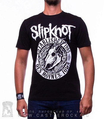 футболка slipknot "des moines. iowa 1995" (ч/б)