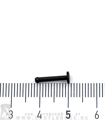 Лабрет Безрезьбовой Биофлекс Черный со Стразом (фиолетовым) 1,6 х 10 х 2