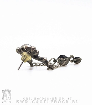 серьга alchemy gothic (алхимия готик) e250 black jack