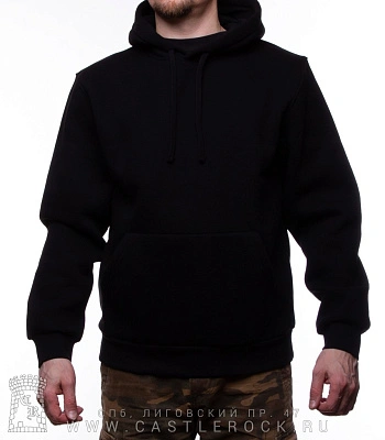 балахон черный (без рисунка, худи)