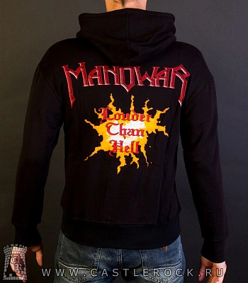 балахон на молнии manowar "louder than hell" (демон)