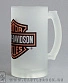 кружка пивная стеклянная harley-davidson