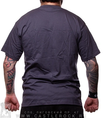 футболка артерия (молния, серая)