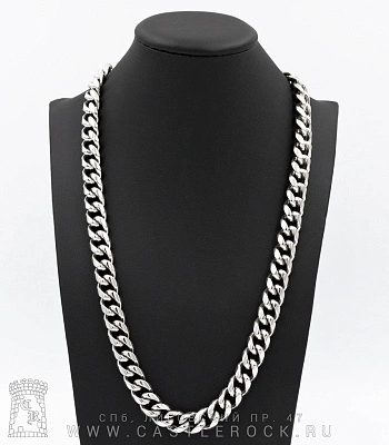 цепь стальная панцирная (звенья усеченные, округлые, 13 мм)