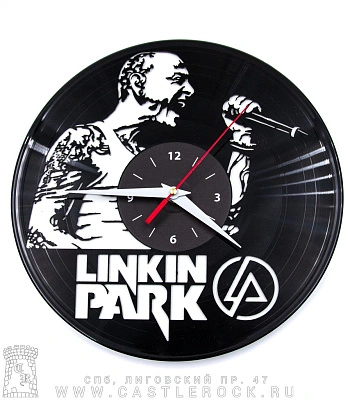 часы настенные винил linkin park