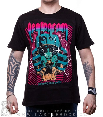 футболка pentagram "lightning in a bottle"