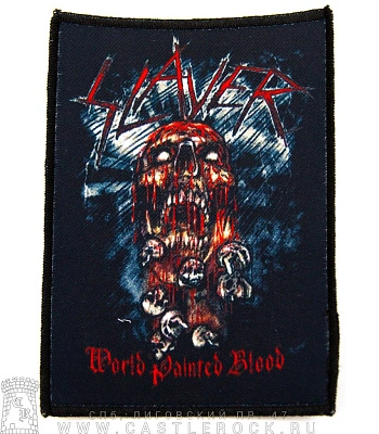 нашивка slayer "world painted blood"