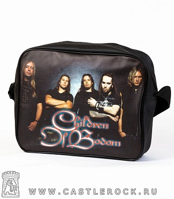 сумка к/з children of bodom (группа, фон серый)