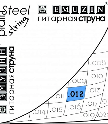 струна emuzin стальная .012
