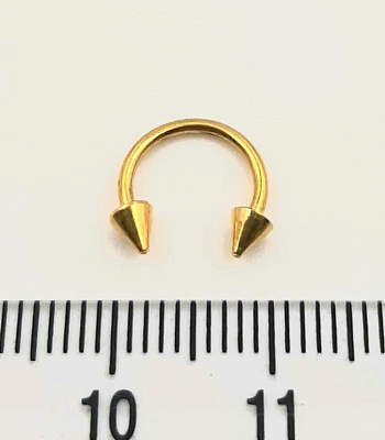 Циркуляр Сталь с Шипами Золотистый 1,2 х 8 х 3/3