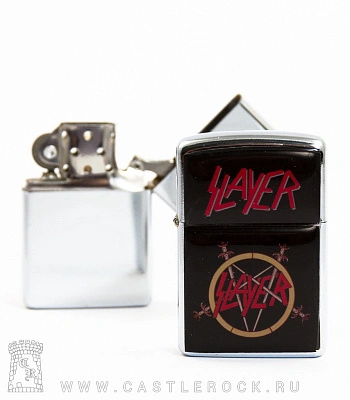 зажигалка цветная slayer (лого)