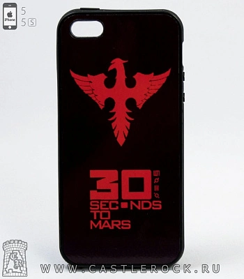 чехол для iphone 30 seconds to mars (феникс)