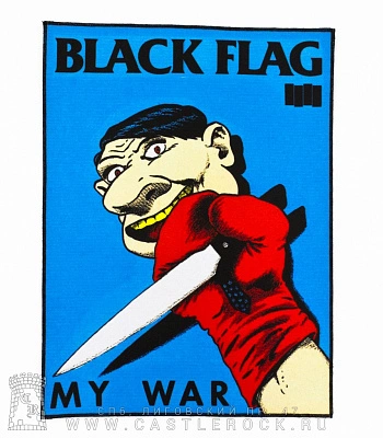 нашивка на спину black flag "my war"