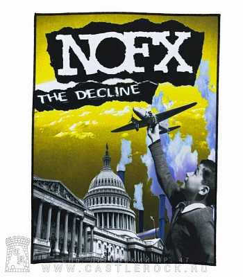 нашивка на спину nofx "the decline"