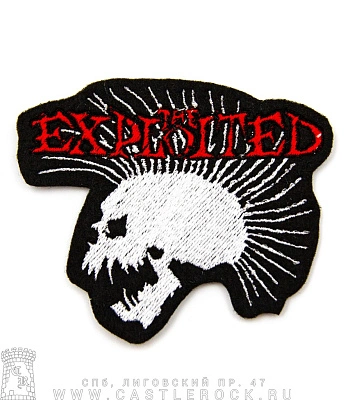 нашивка exploited (лого, вышивка)