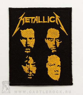 нашивка термо metallica (группа, вышивка)