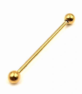 Штанга Индастриал Сталь Золотистая с Шариками 1,6 х 32 х 5/5