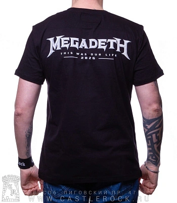 футболка megadeth "this was our life 2026"
