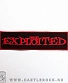 нашивка exploited (надпись красная, узкая)