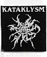нашивка kataklysm (лого белое, вышивка)