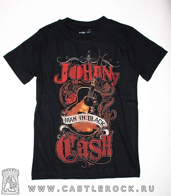 футболка детская johnny cash "man in black"