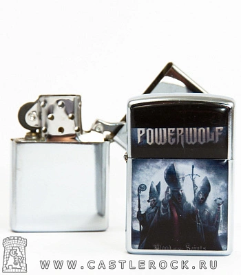зажигалка цветная powerwolf "blood of the saints"