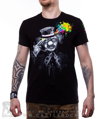 футболка клоун вышибает мозги (светится)