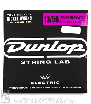 струны dunlop никелированные для электрогитары den1356