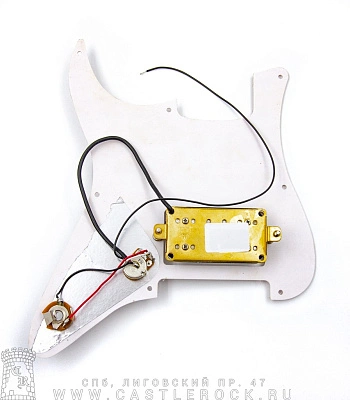защитная накладка для электрогитары в сборе xl-1011 1h (белая)