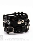 напульсник кожаный стимпанк черный (bspk-7)