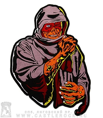 нашивка на спину death "leprosy" (комплект, вышивка)