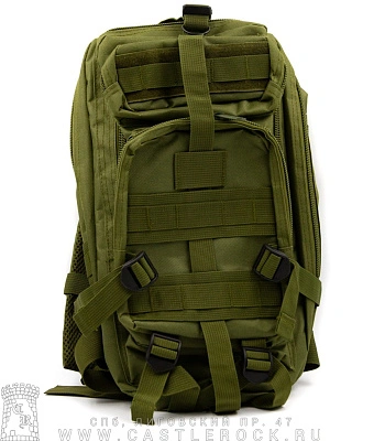 рюкзак тактический походный с контактной лентой (зеленый)