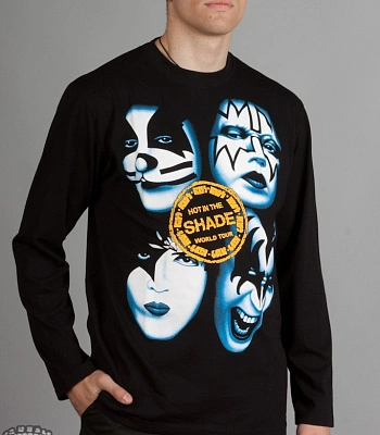 футболка kiss "hot in the shade" (лица) д/р