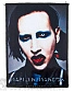 нашивка marilyn manson (серая)