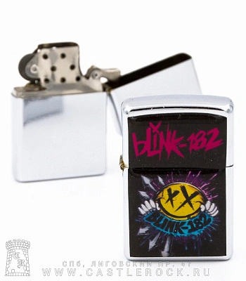 зажигалка цветная blink-182 (лого)
