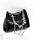 сумка багет с цепями