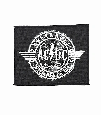 нашивка ac/dc "rock & roll. will never die"