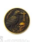 монета сувенирная крупная смерть "memento mori" (золото)
