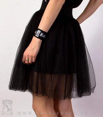 юбка из фатина черная
