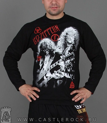 футболка led zeppelin (ч/б) д/р