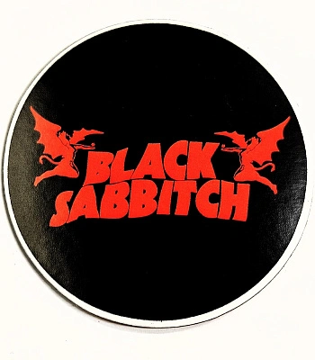 магнит виниловый black sabbath (ч/к)