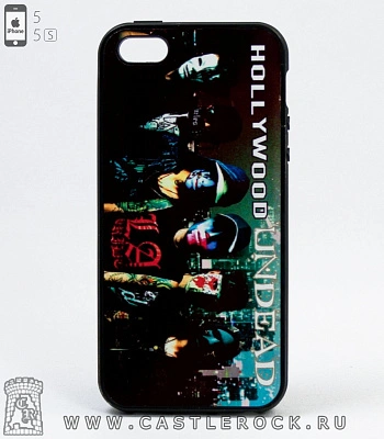 чехол для iphone hollywood undead (группа на фоне города)