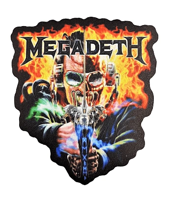 наклейка виниловая megadeth vic rattlehead