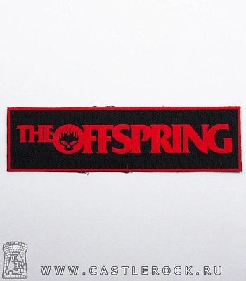 нашивка offspring (надпись красная)