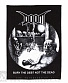 нашивка на спину doom "bury the debt not the dead"