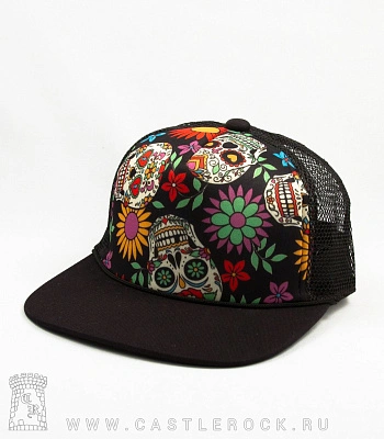бейсболка детская santa muerte (черепа и цветы)