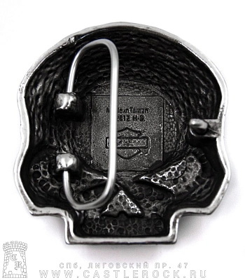 пряжка череп байкерский
