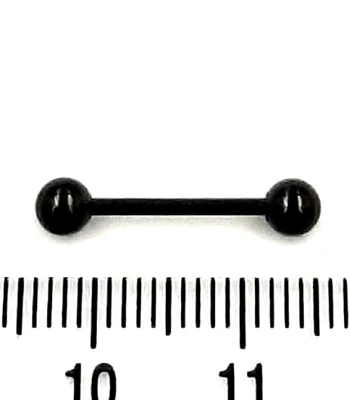 Микроштанга Сталь Черная с Шариками 1,2 х 12 х 4/4