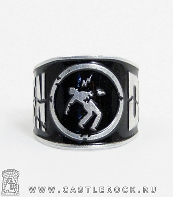 кольцо green day (черное, безразмерное)